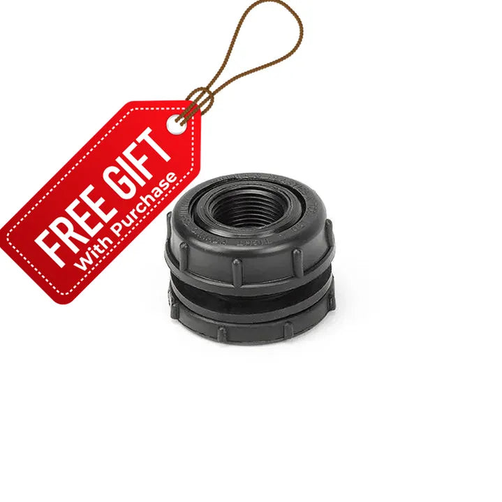 Black Poly Bulkhead Fitting