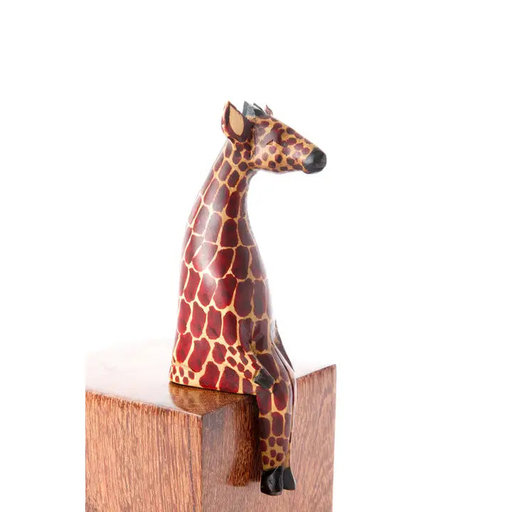 Kenyan Jacaranda Ledge Lounging Giraffes