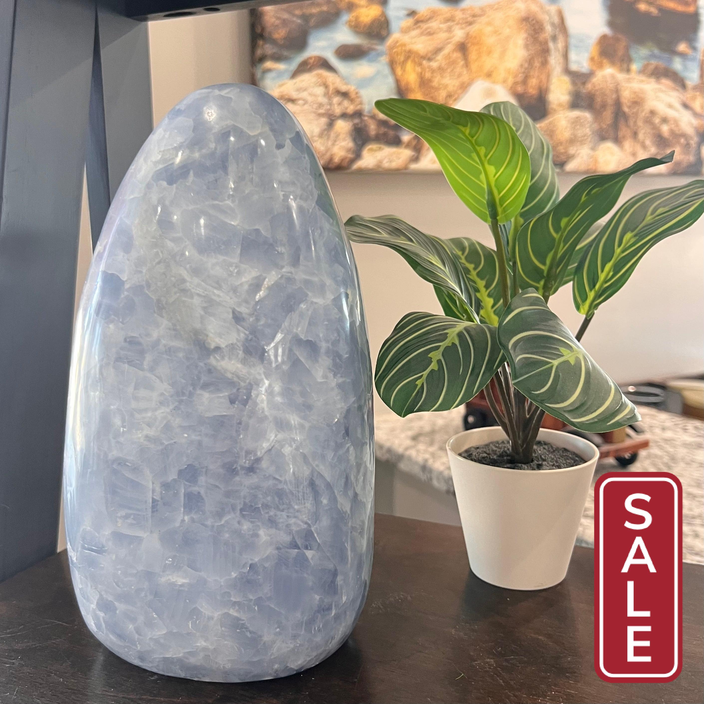 Blue Calcite Free Form