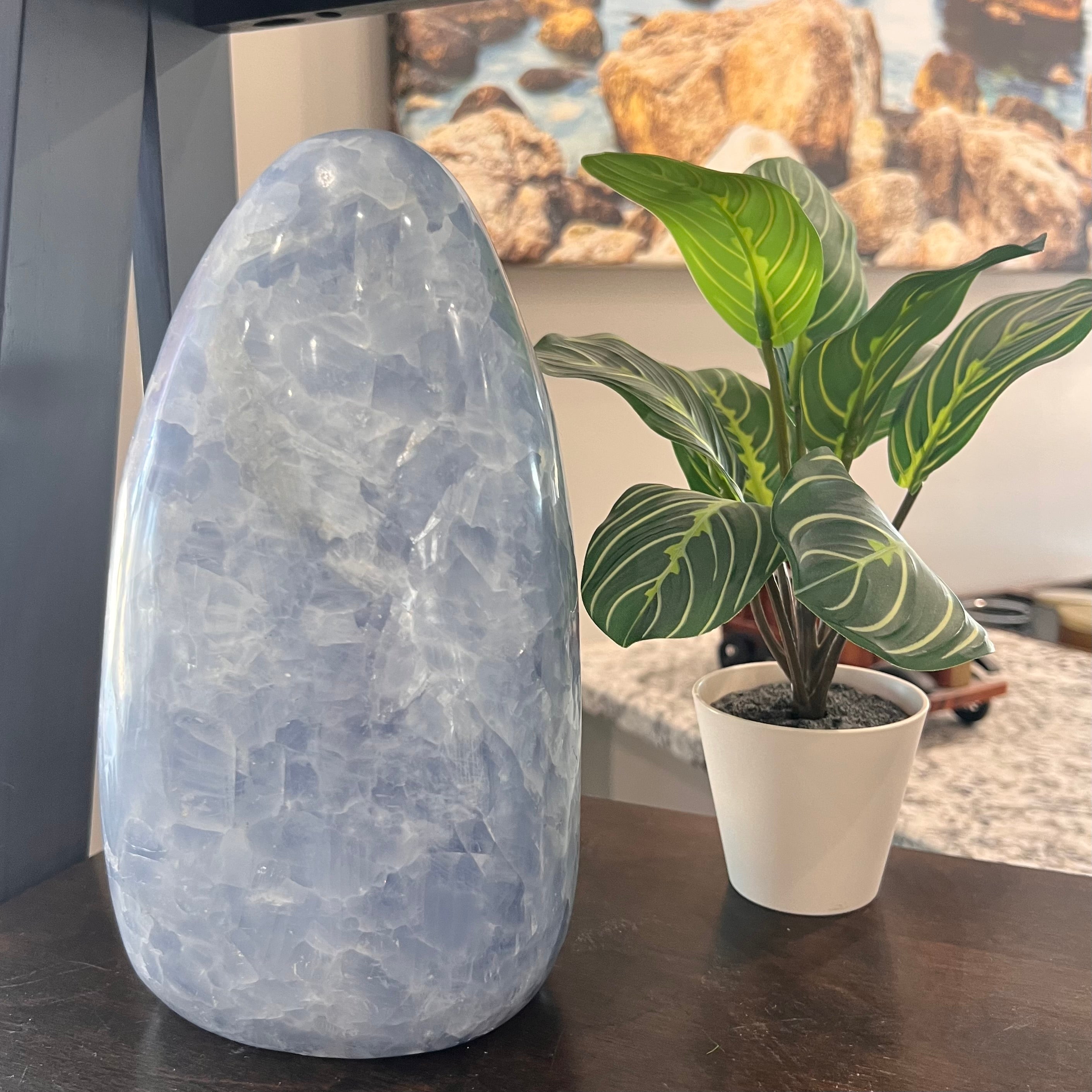 Blue Calcite Free Form