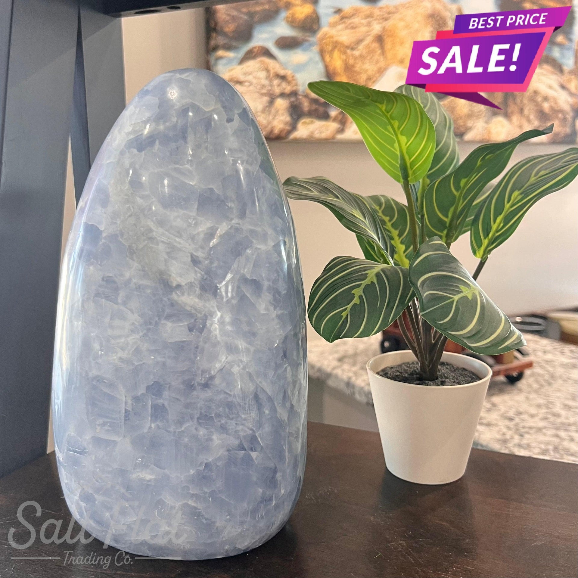 Blue Calcite Free Form