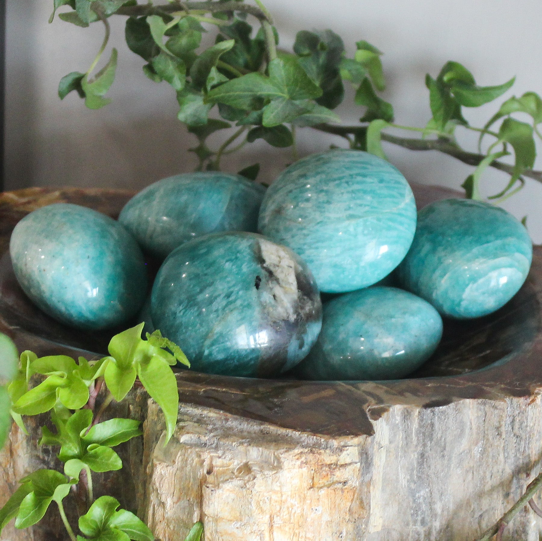 Amazonite Palm Stone