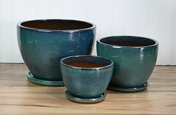 Bell Planter w/ Saucer | Jade
