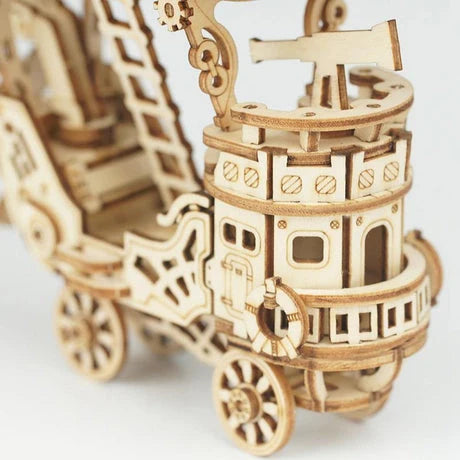 3D Laser Cut Wooden Airship