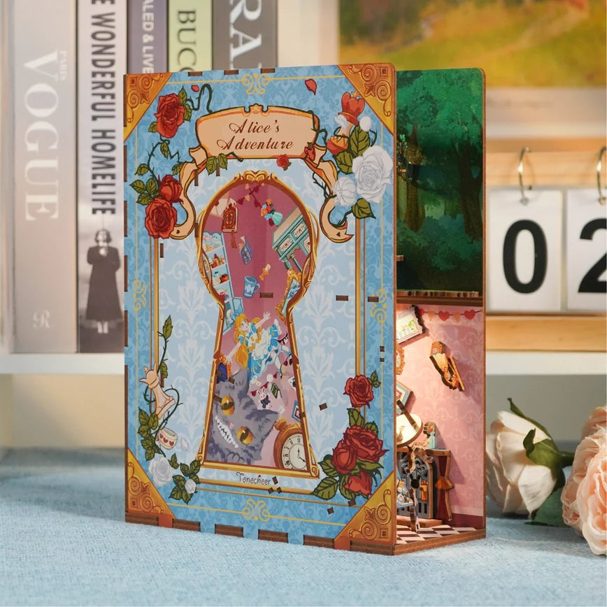 DIY Miniature House Book Nook Kit