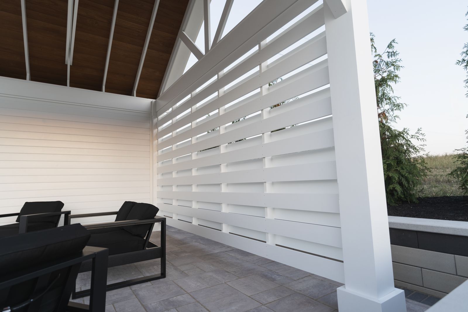 Pergola Privacy Walls