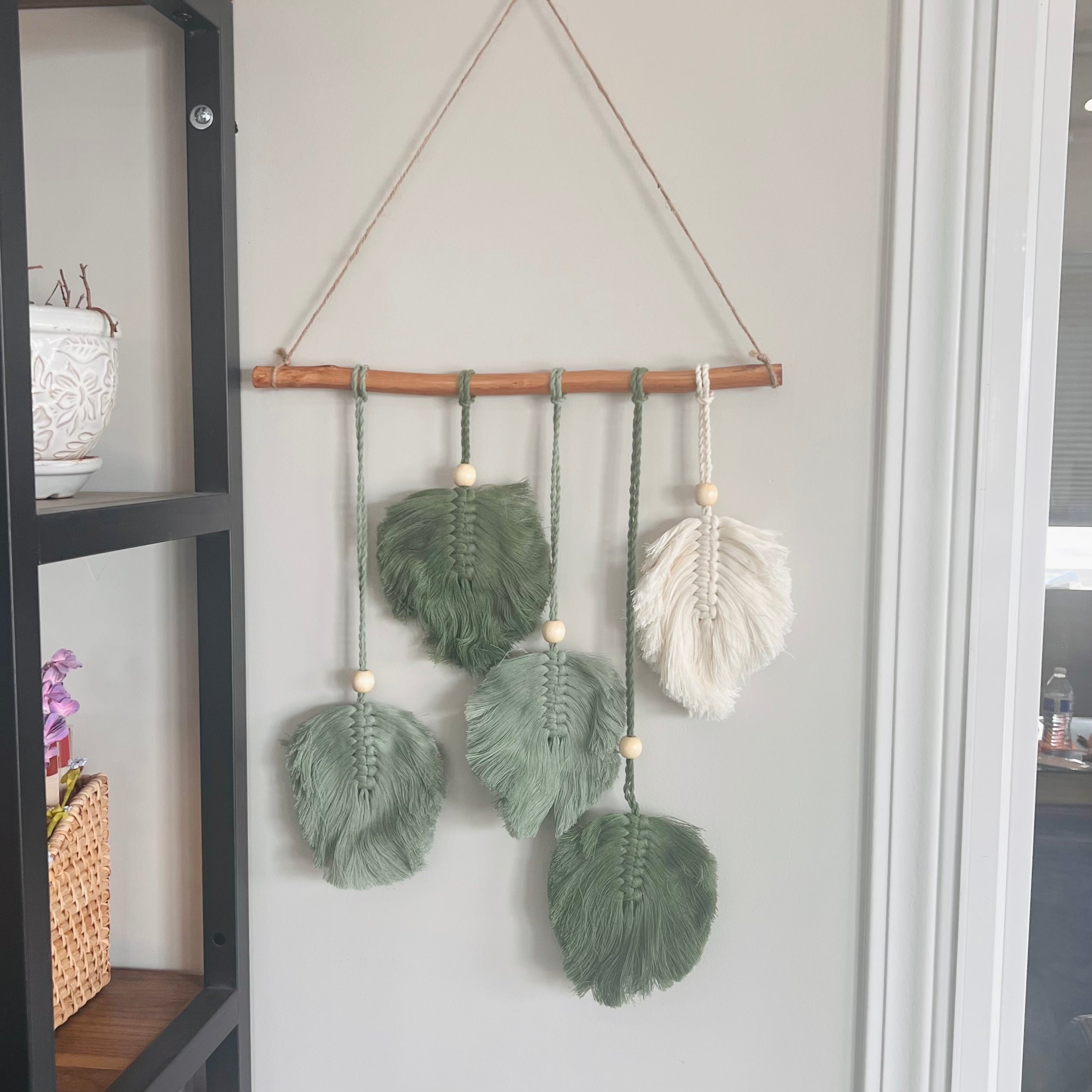 Macrame Leaves Wall Hanging | 5 leaves