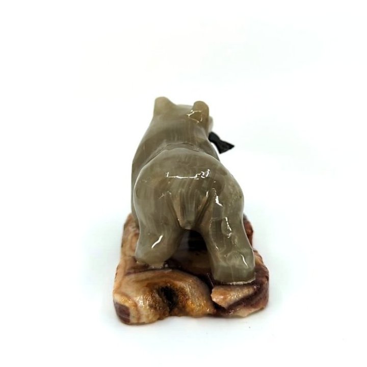 2'' Marble Bear with Fish