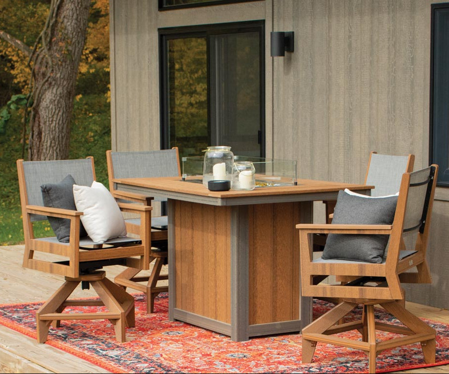 Mesa de fuego rectangular Donoma de 42″ x 54″