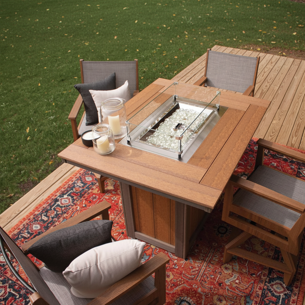 Donoma 42″ x 54″ Rectangular Fire Table