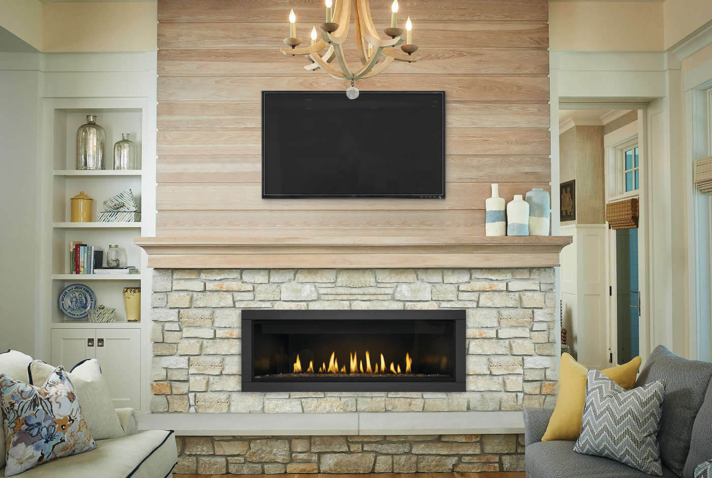 Ascent™ Linear Premium 56 Direct Vent Fireplace, Natural Gas, Electronic Ignition