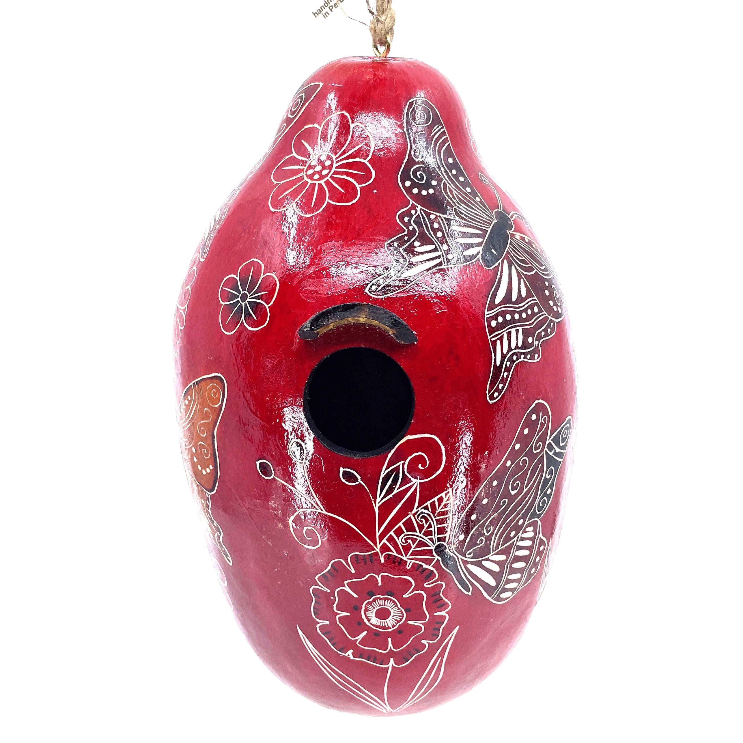 Butterfly Doodle - Gourd Birdhouse