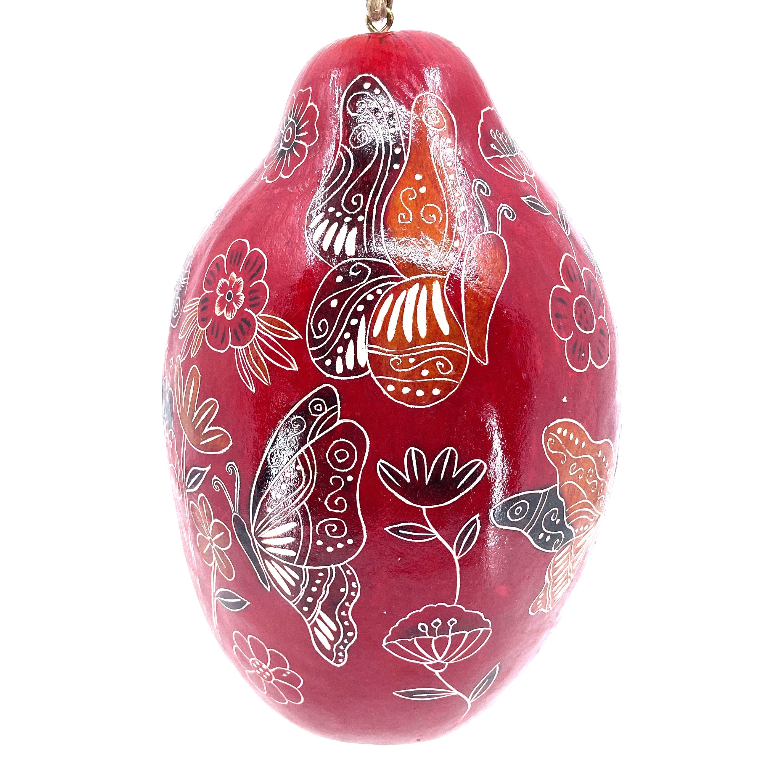 Butterfly Doodle - Gourd Birdhouse