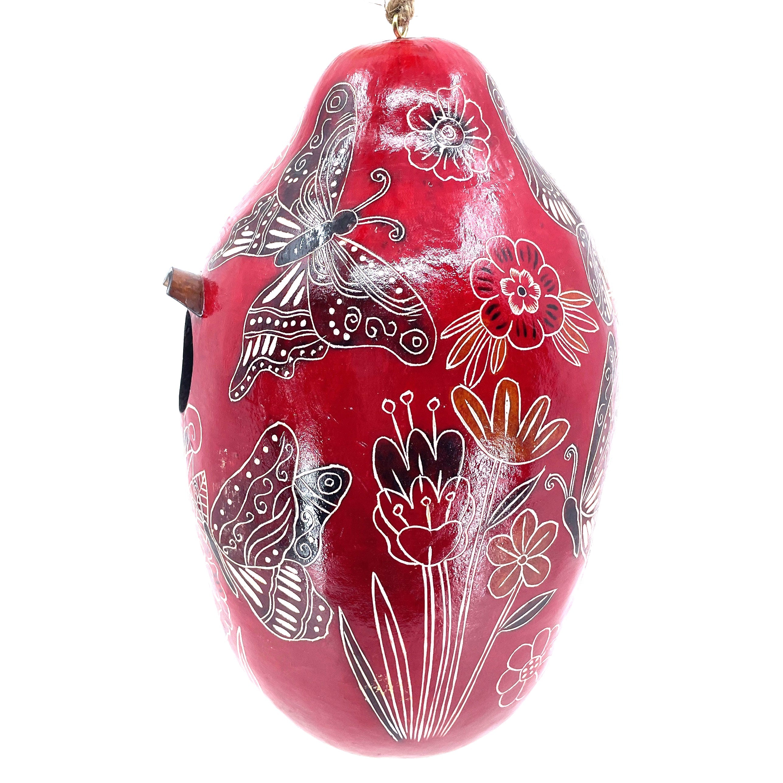 Butterfly Doodle - Gourd Birdhouse