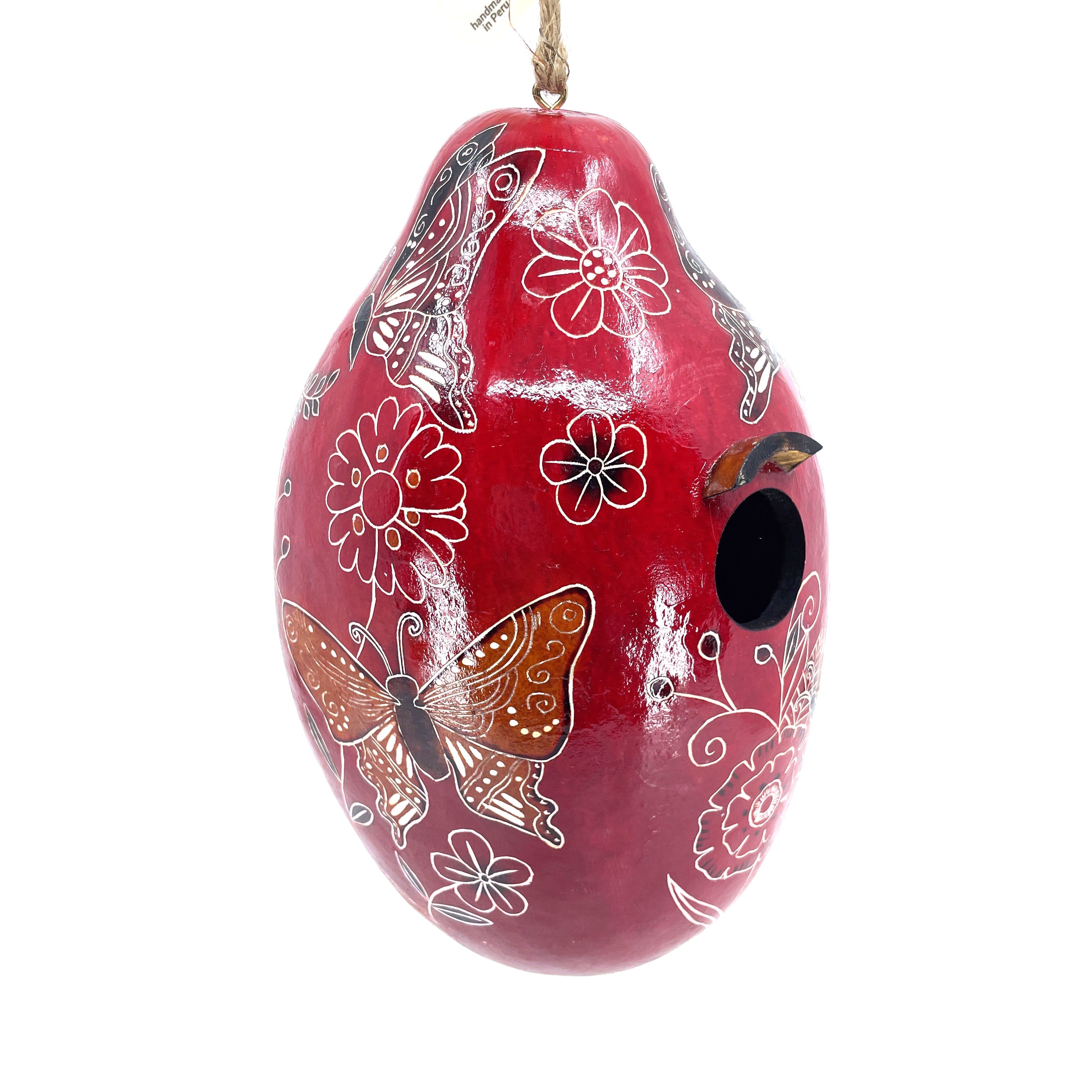 Butterfly Doodle - Gourd Birdhouse