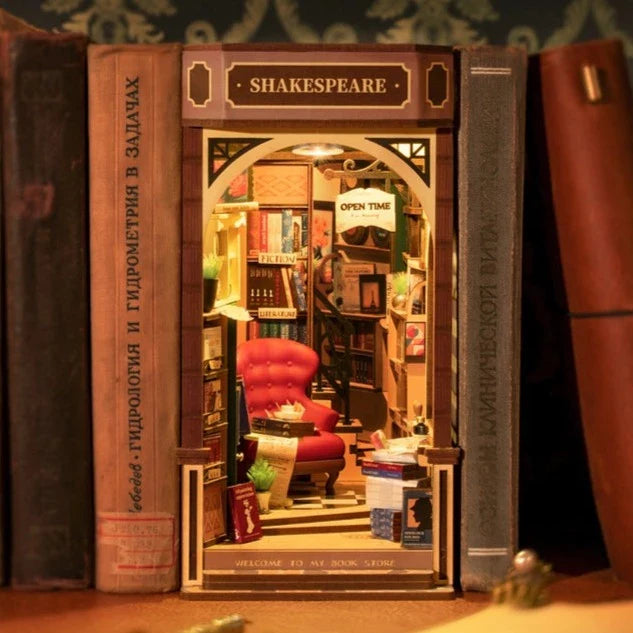 DIY Miniature House Book Nook Kit