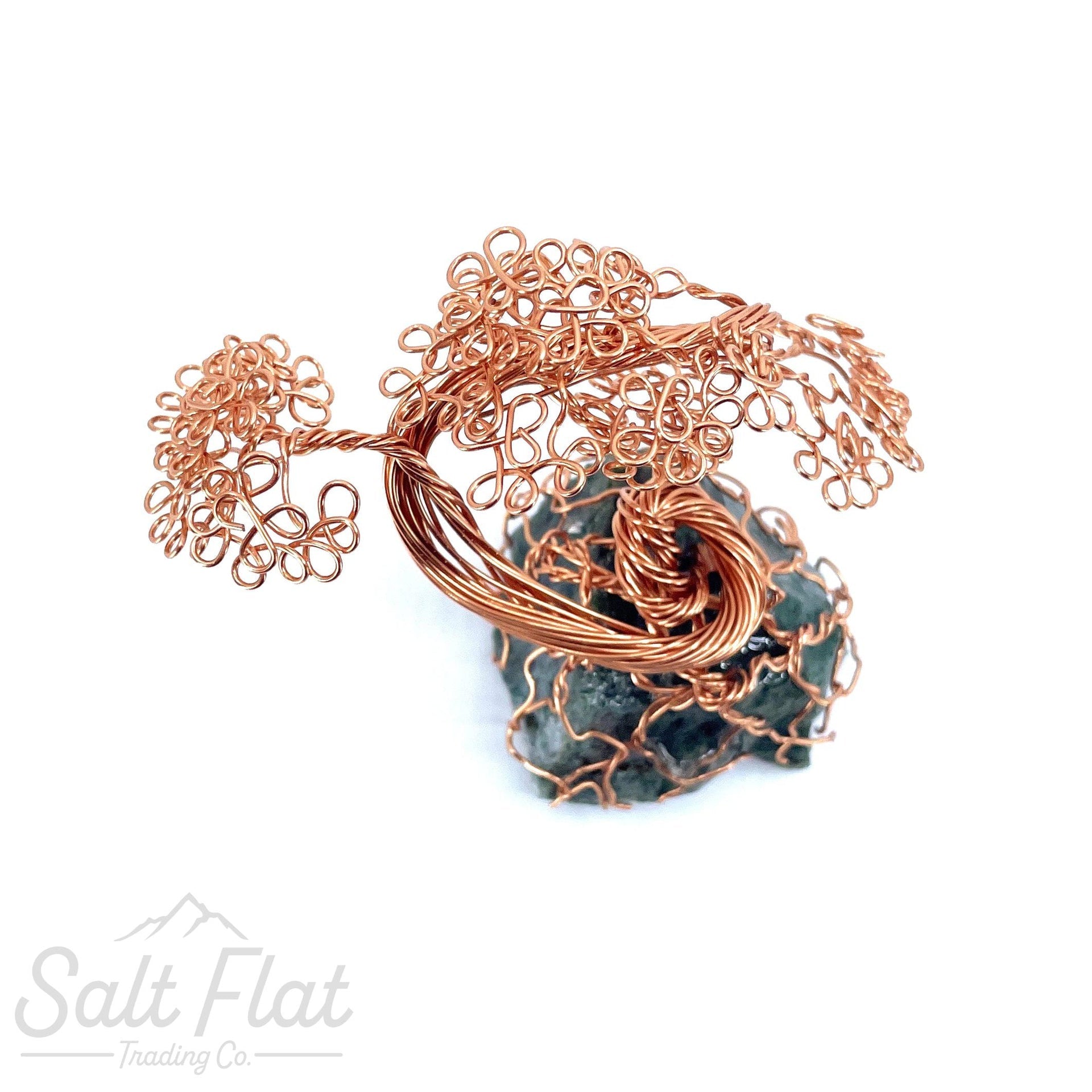 Mini Copper Bonsai Tree- Moss Agate