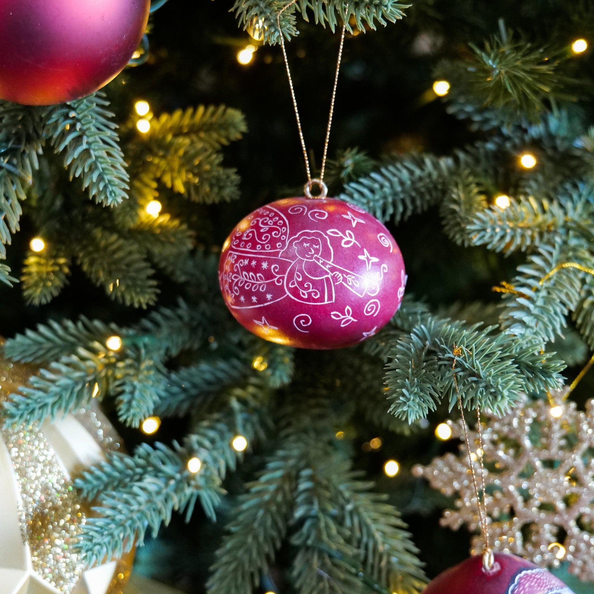 Mini Gourd Christmas Ornaments