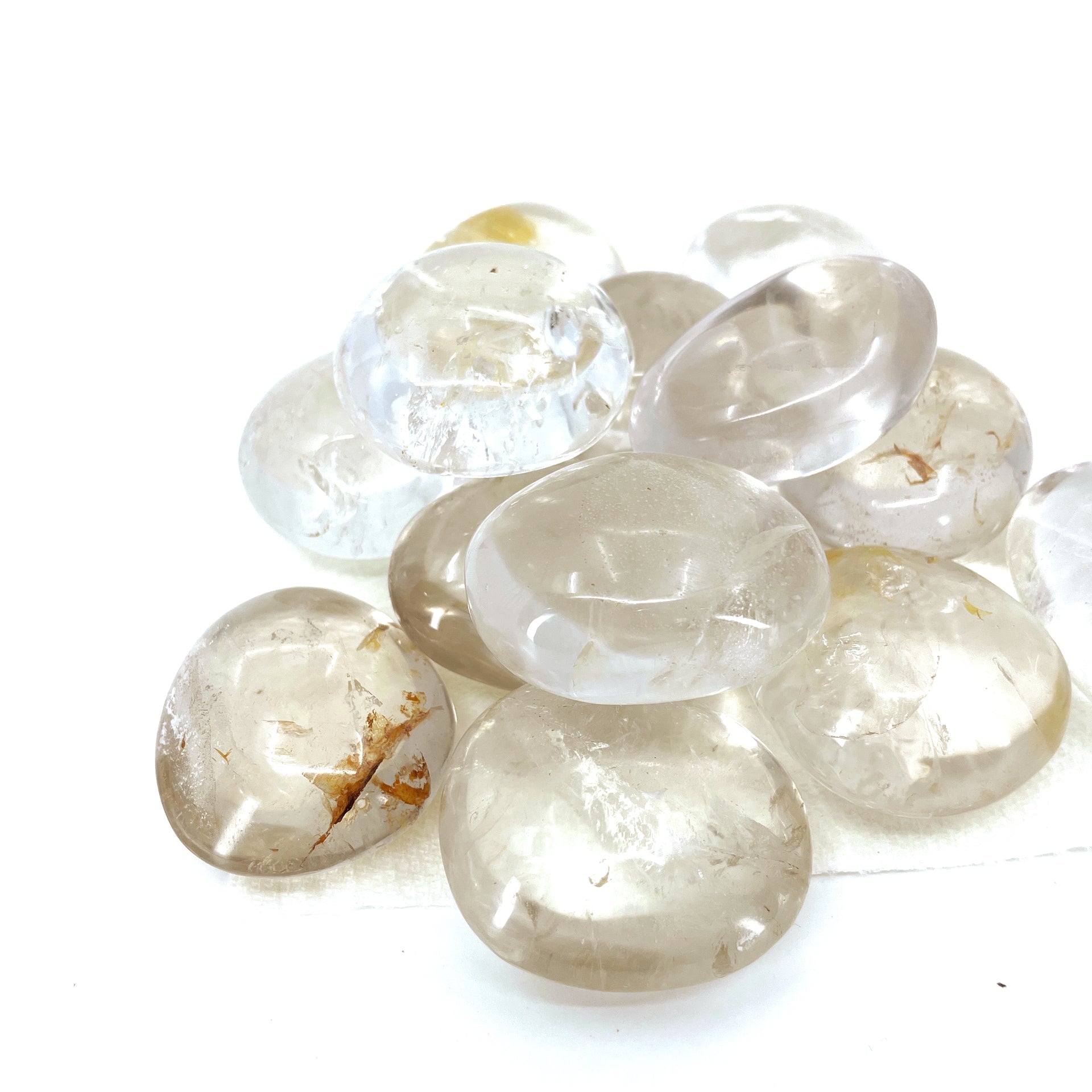 Clear Quartz Palm Stone