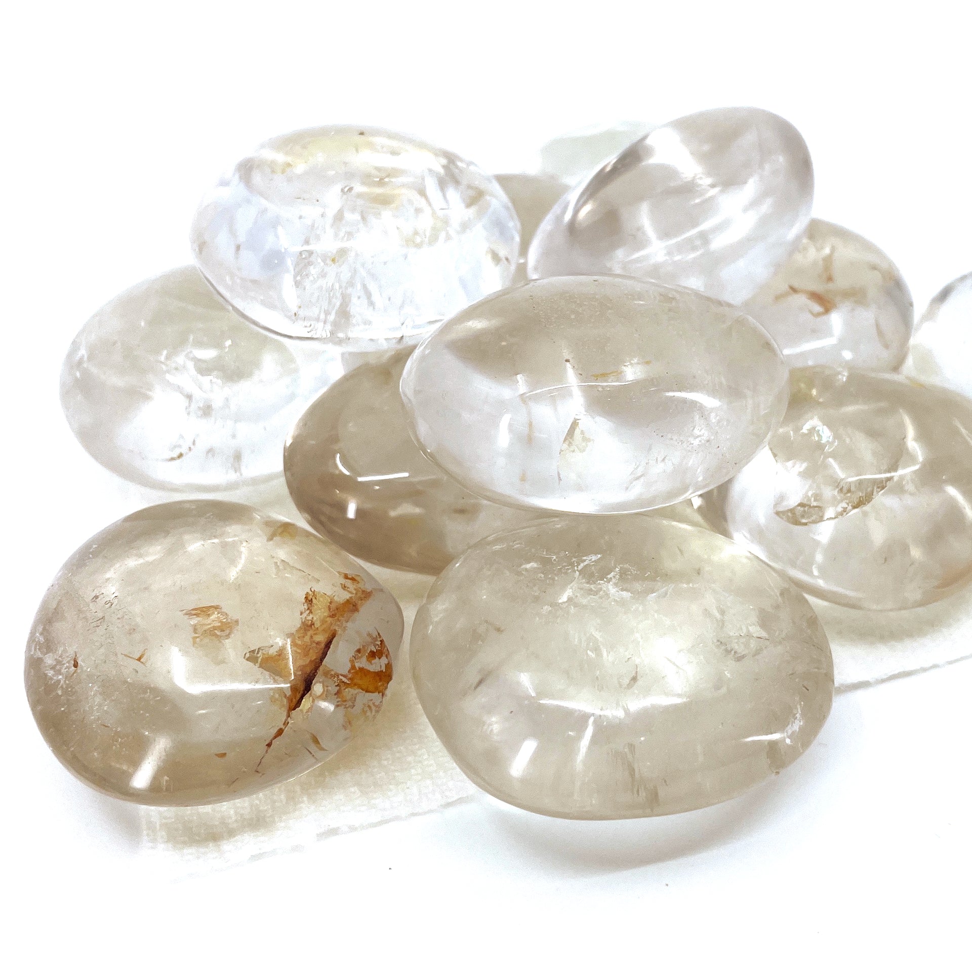 Clear Quartz Palm Stone