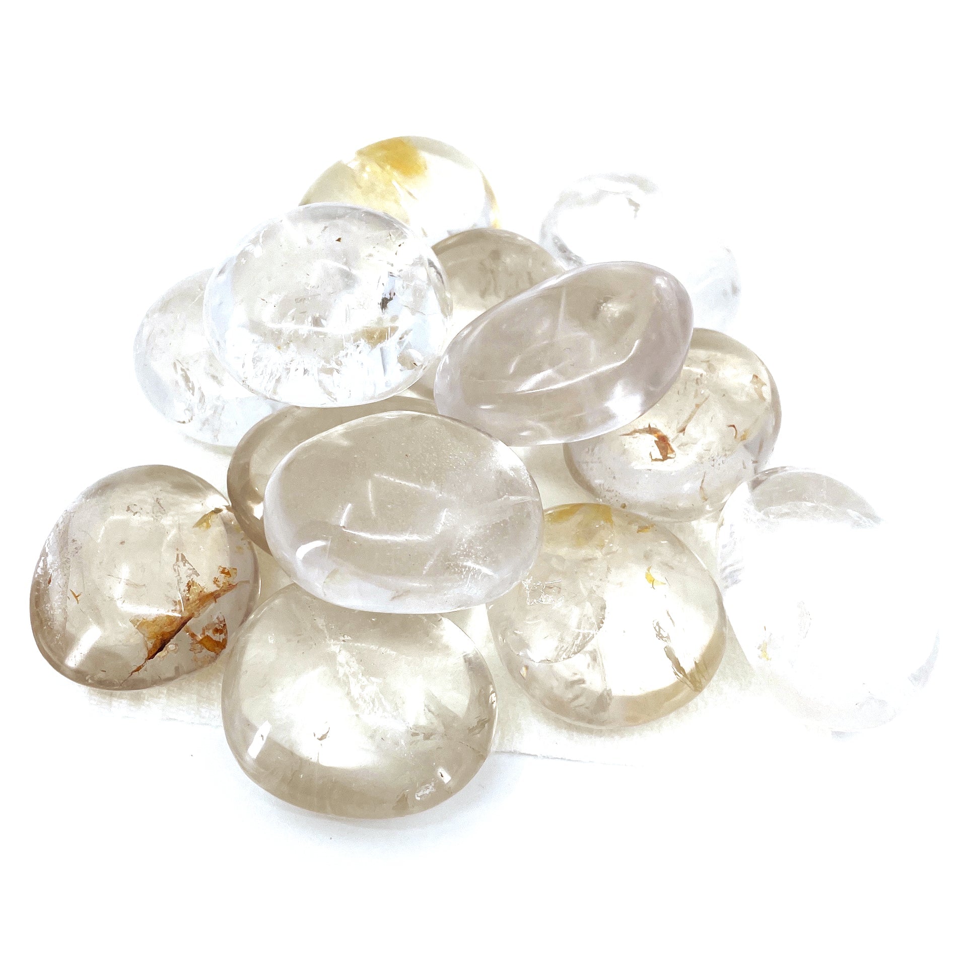 Clear Quartz Palm Stone