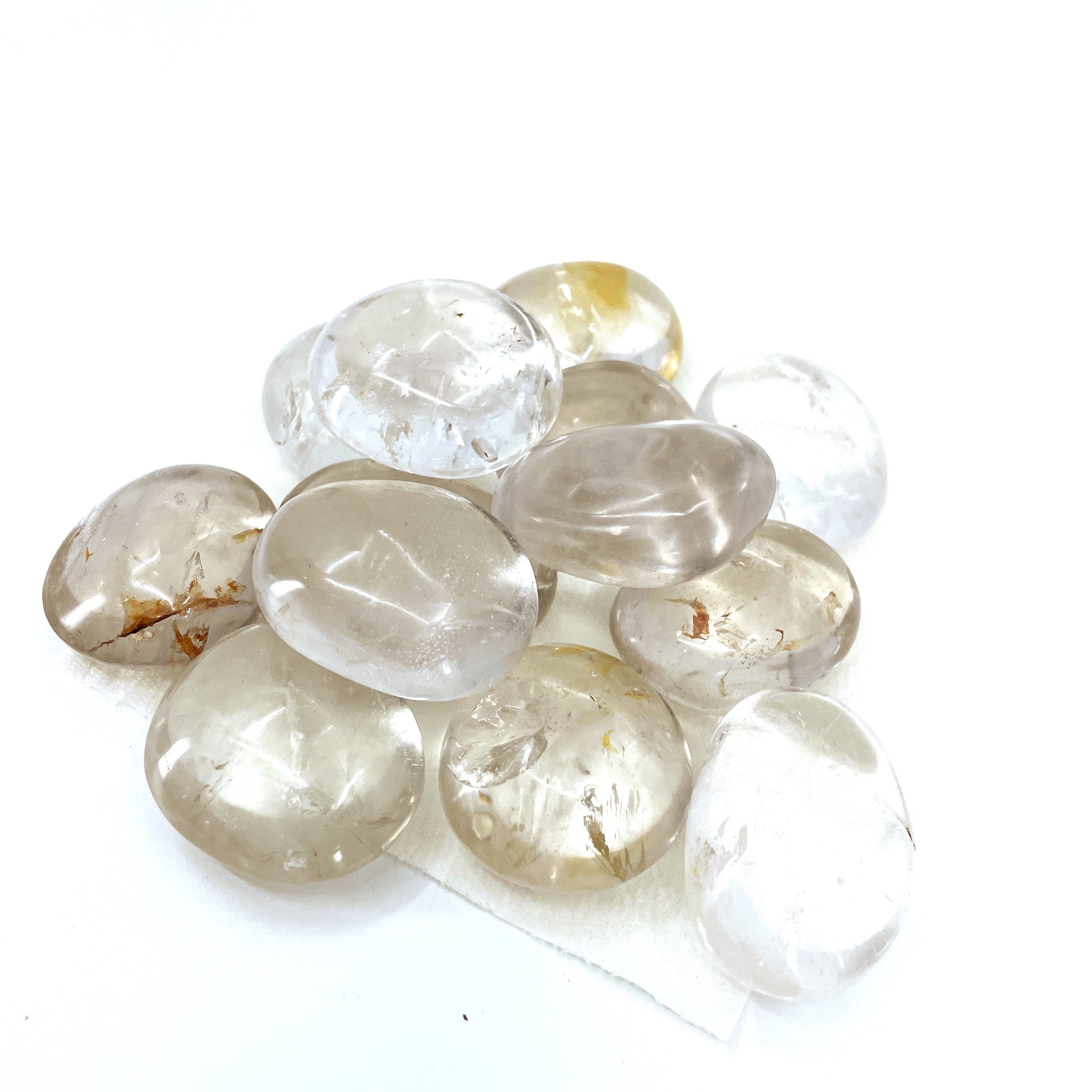 Clear Quartz Palm Stone