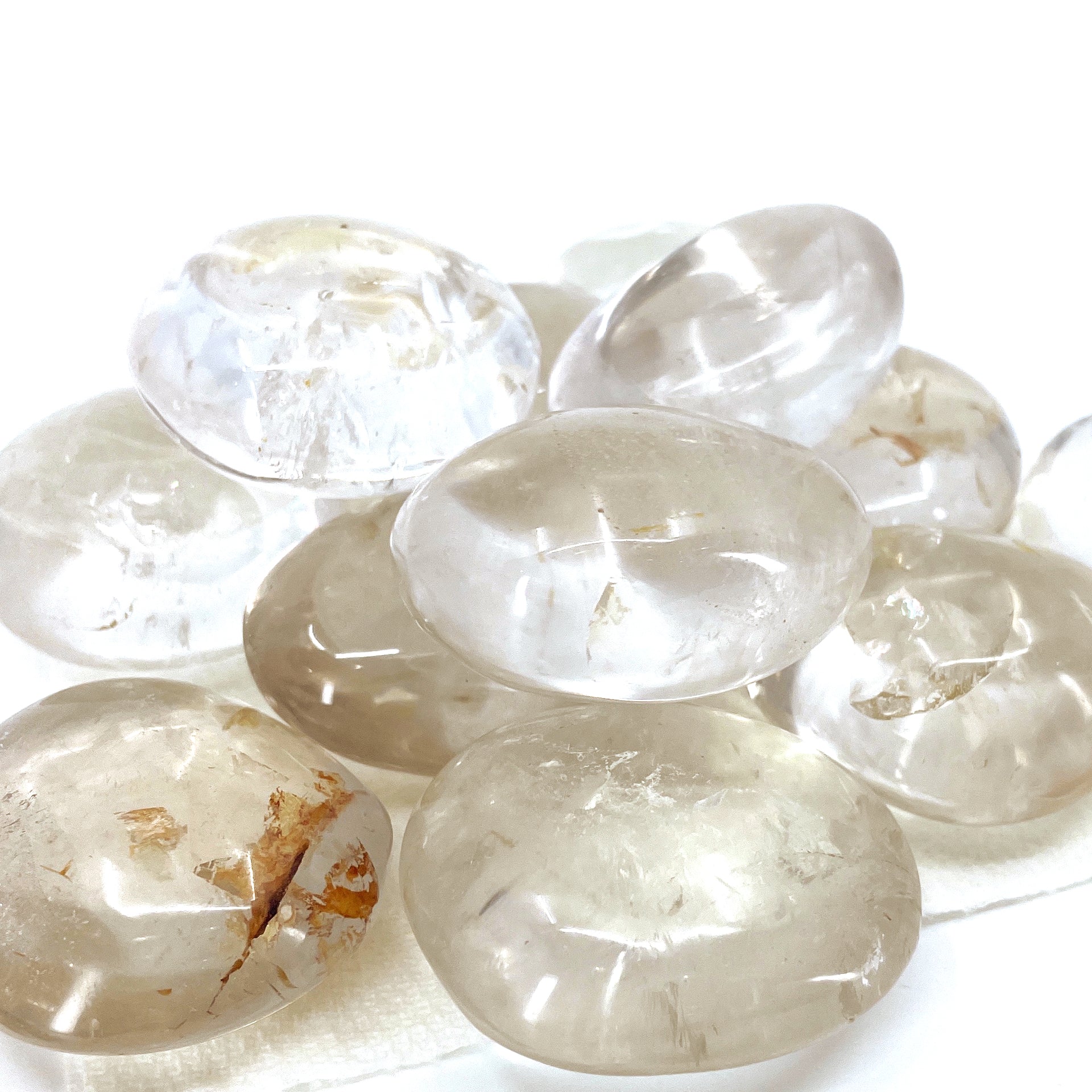 Clear Quartz Palm Stone
