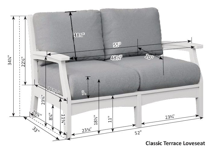 Classic Terrace Love Seat