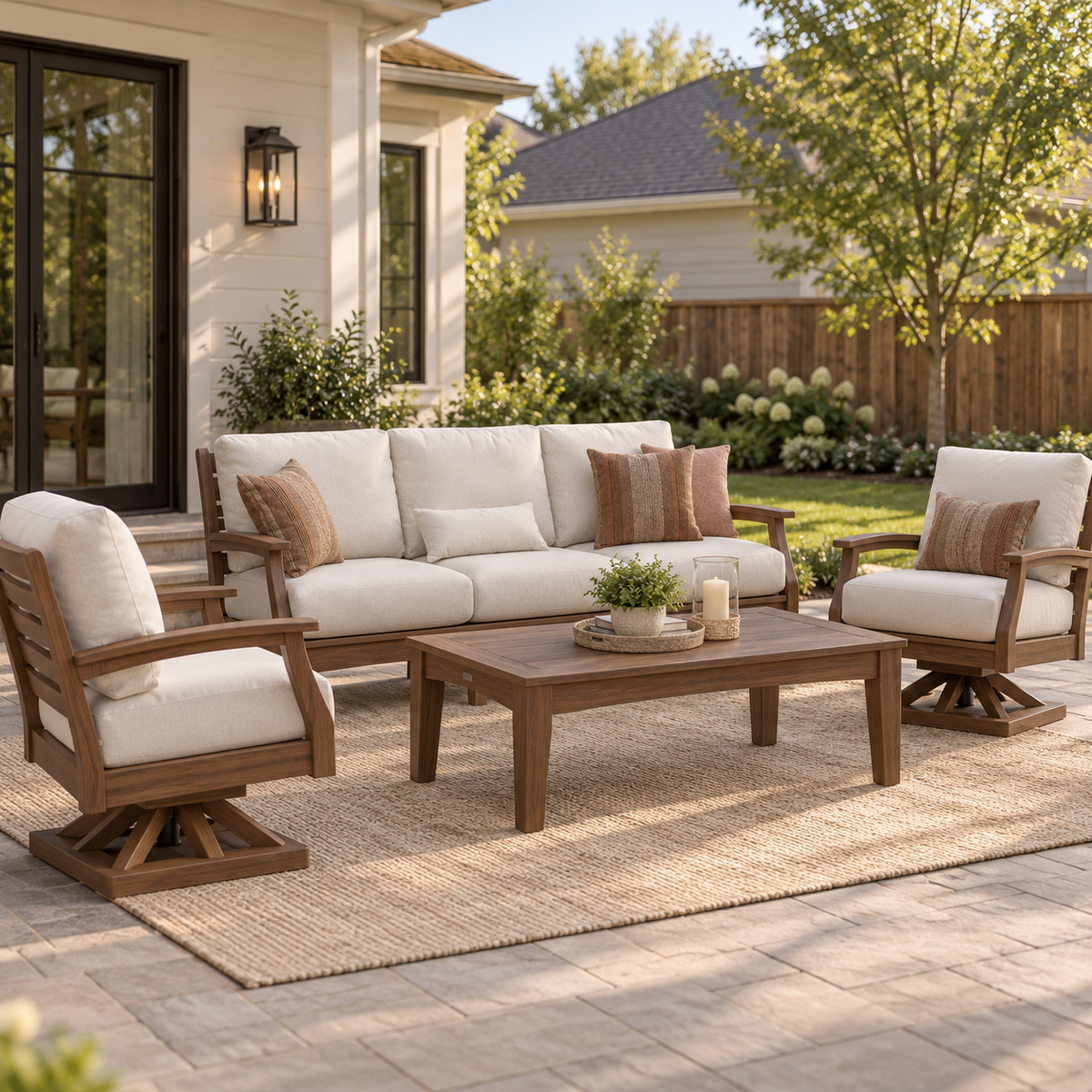 Classic Terrace Deep Seating Conversation Set – 4 Piece
