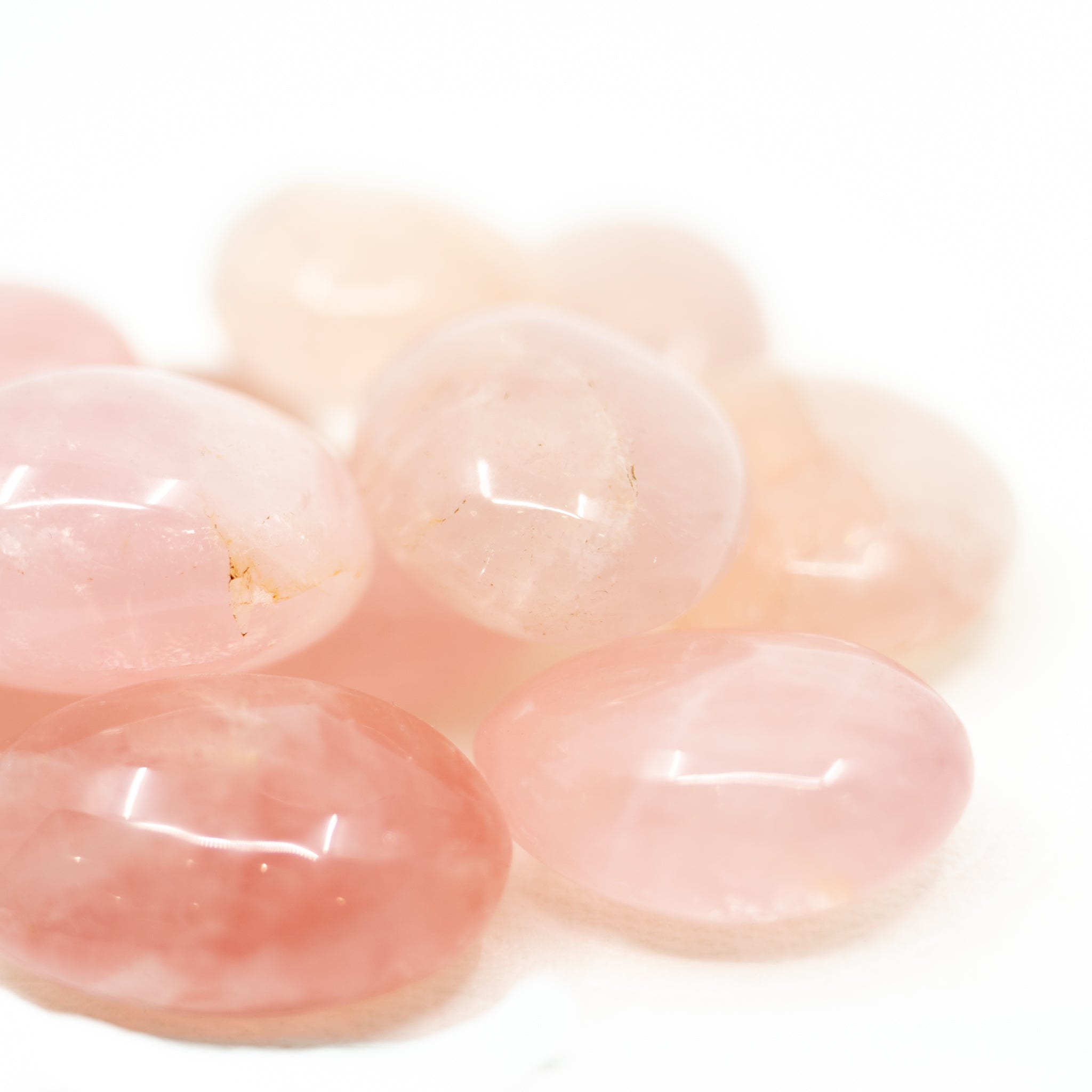 Rose Quartz Palm Stone