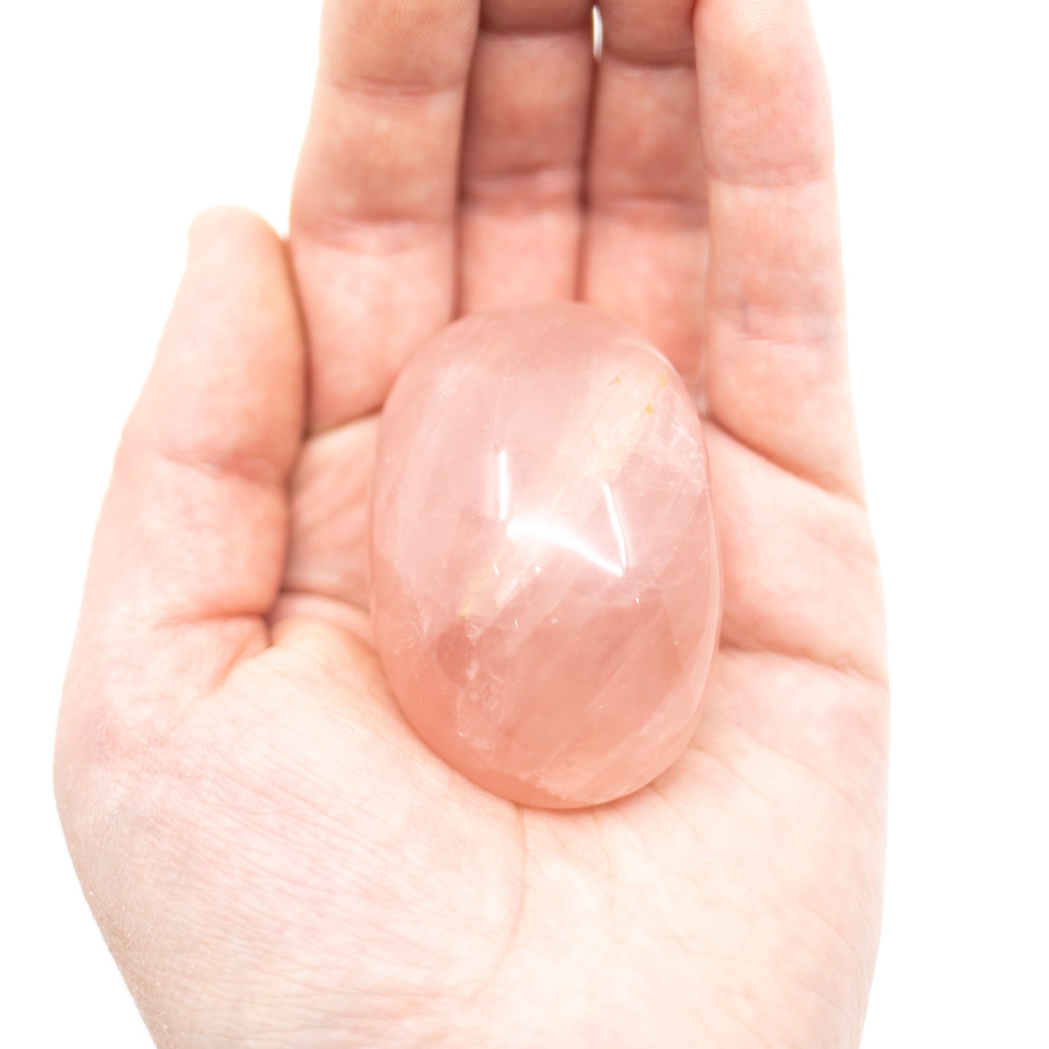 Rose Quartz Palm Stone