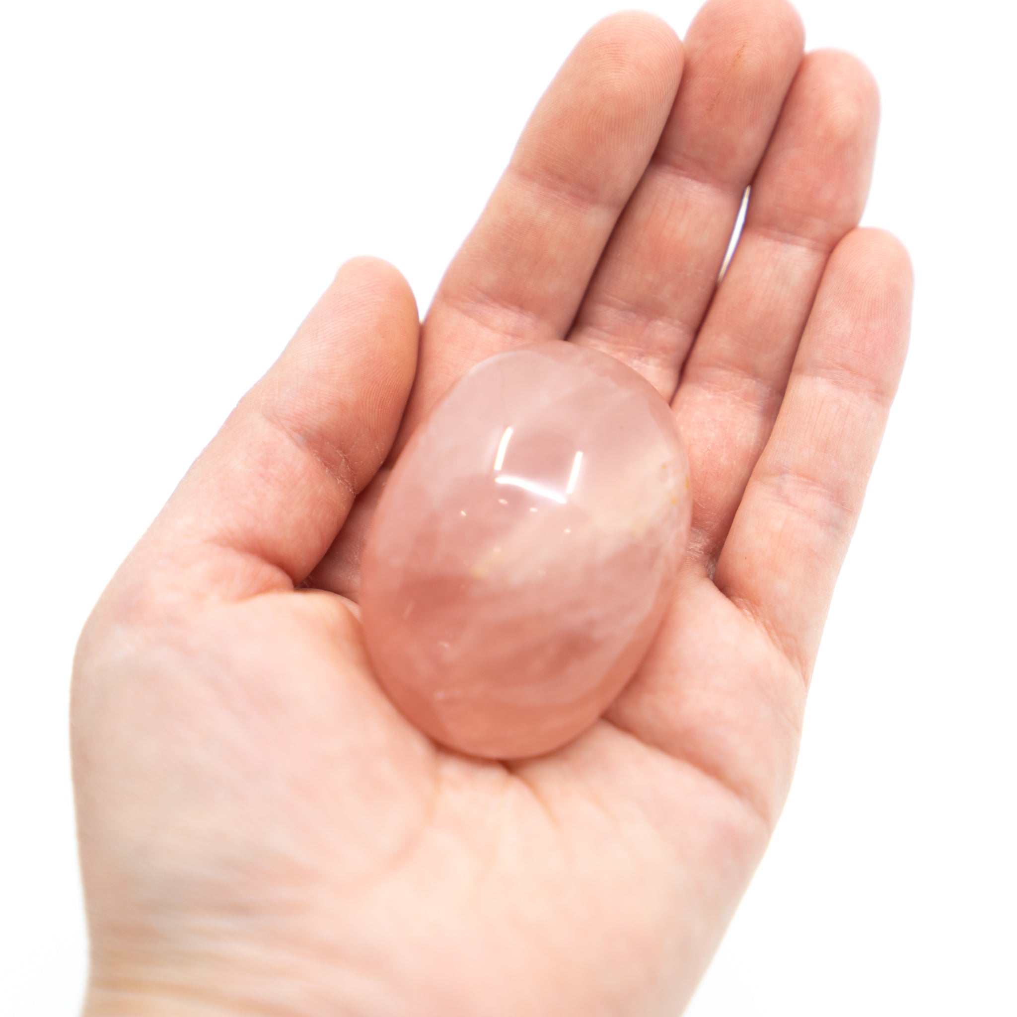 Rose Quartz Palm Stone