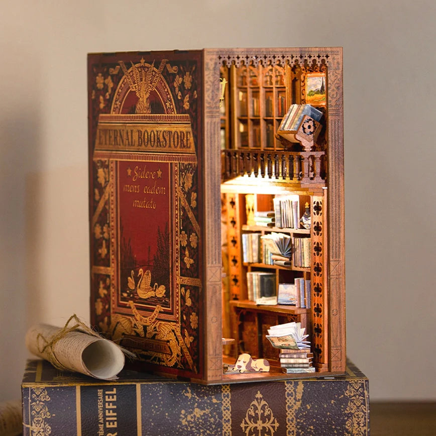 DIY Miniature House Book Nook Kit