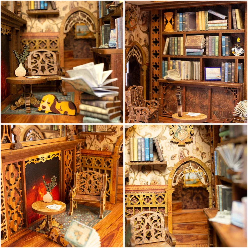 DIY Miniature House Book Nook Kit