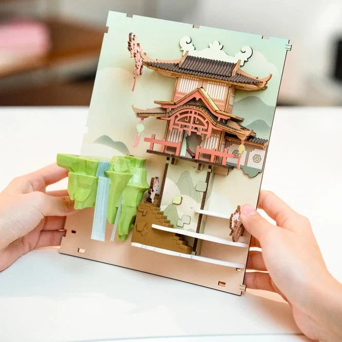 DIY Miniature House Book Nook Kit