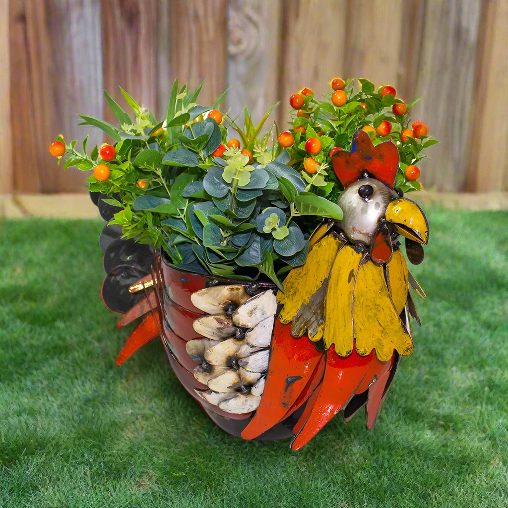 Hen Table Top Planter