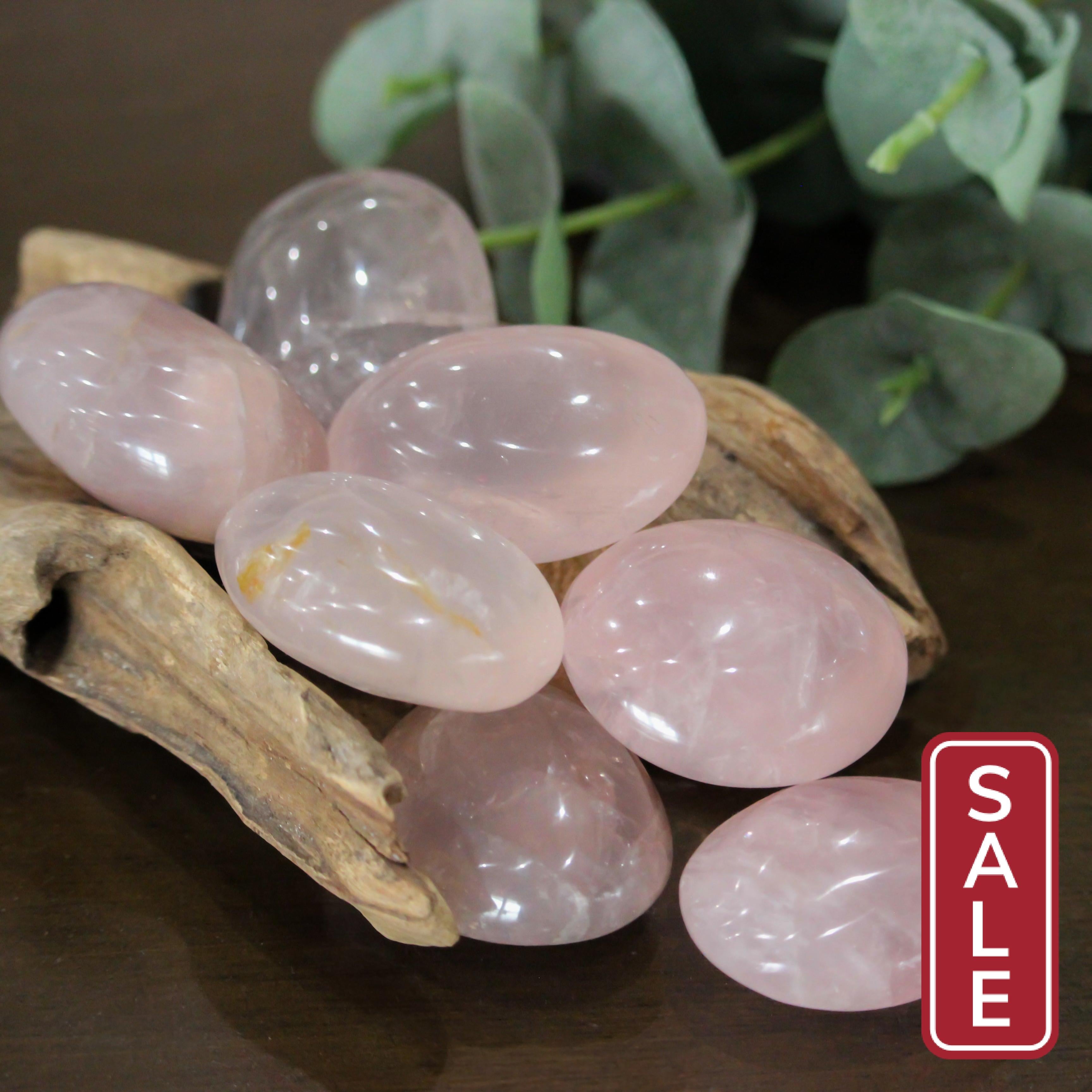 Rose Quartz Palm Stone