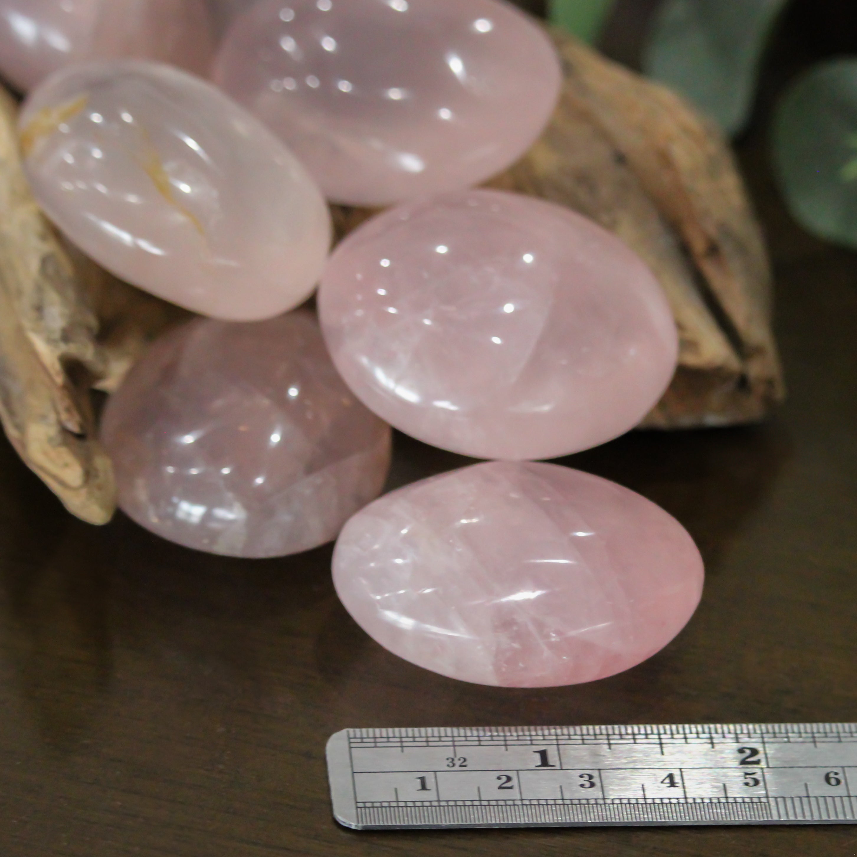 Rose Quartz Palm Stone