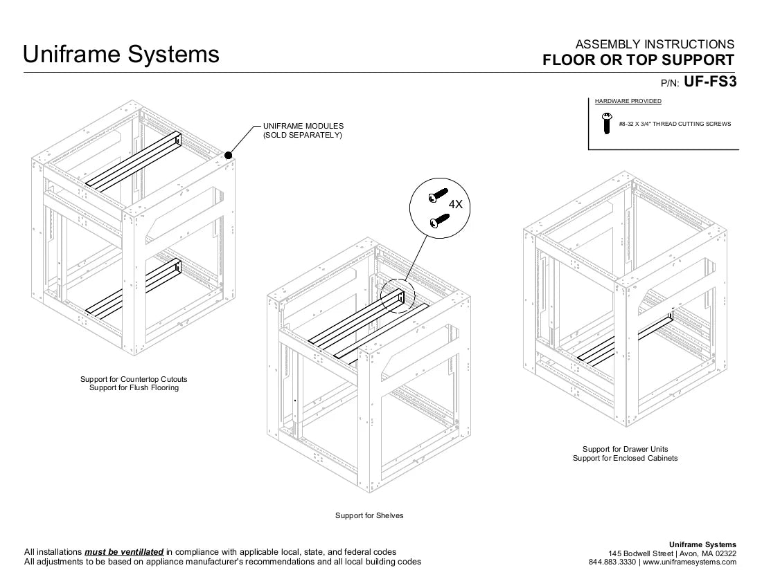 Floor Support/ Top Support