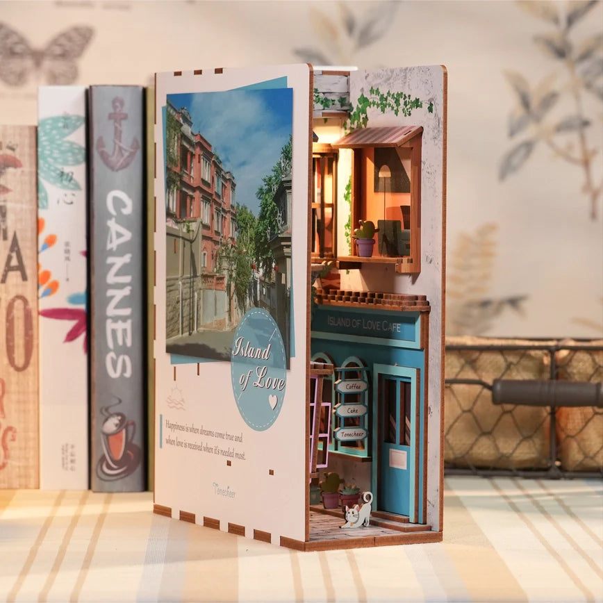 DIY Miniature House Book Nook Kit