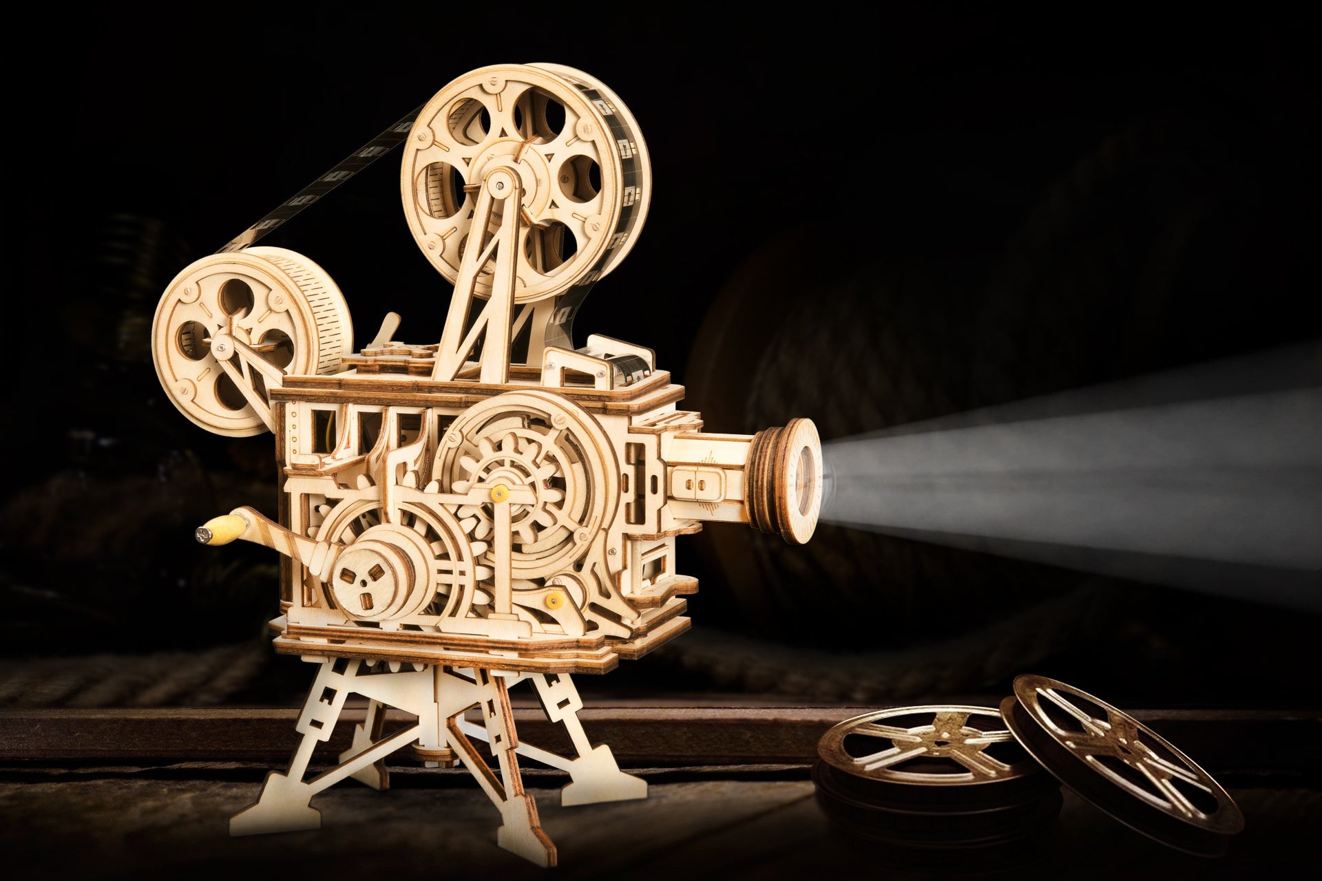 Vitascope Mechanical Wooden Movie Projector