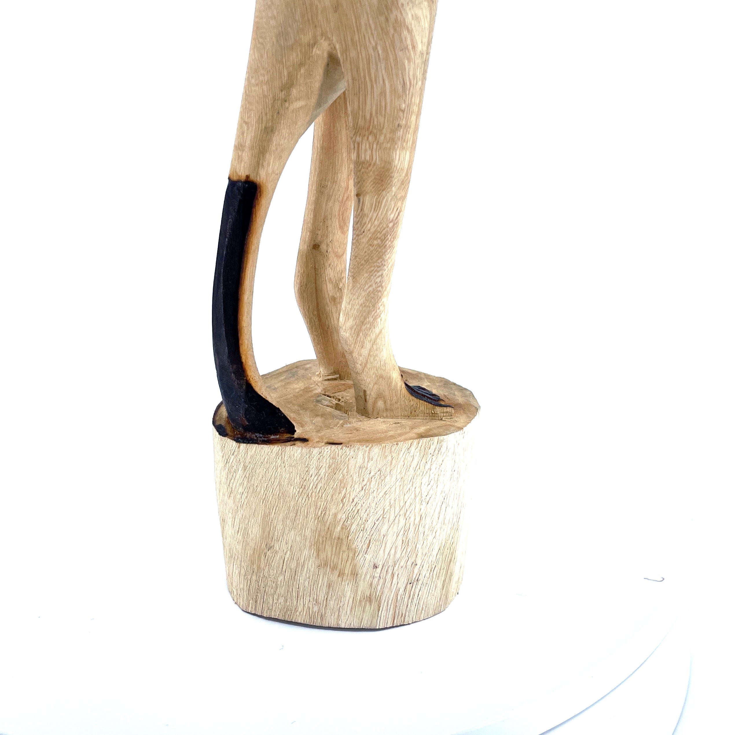 Standing Meerkat Sculpture in Jacaranda Wood