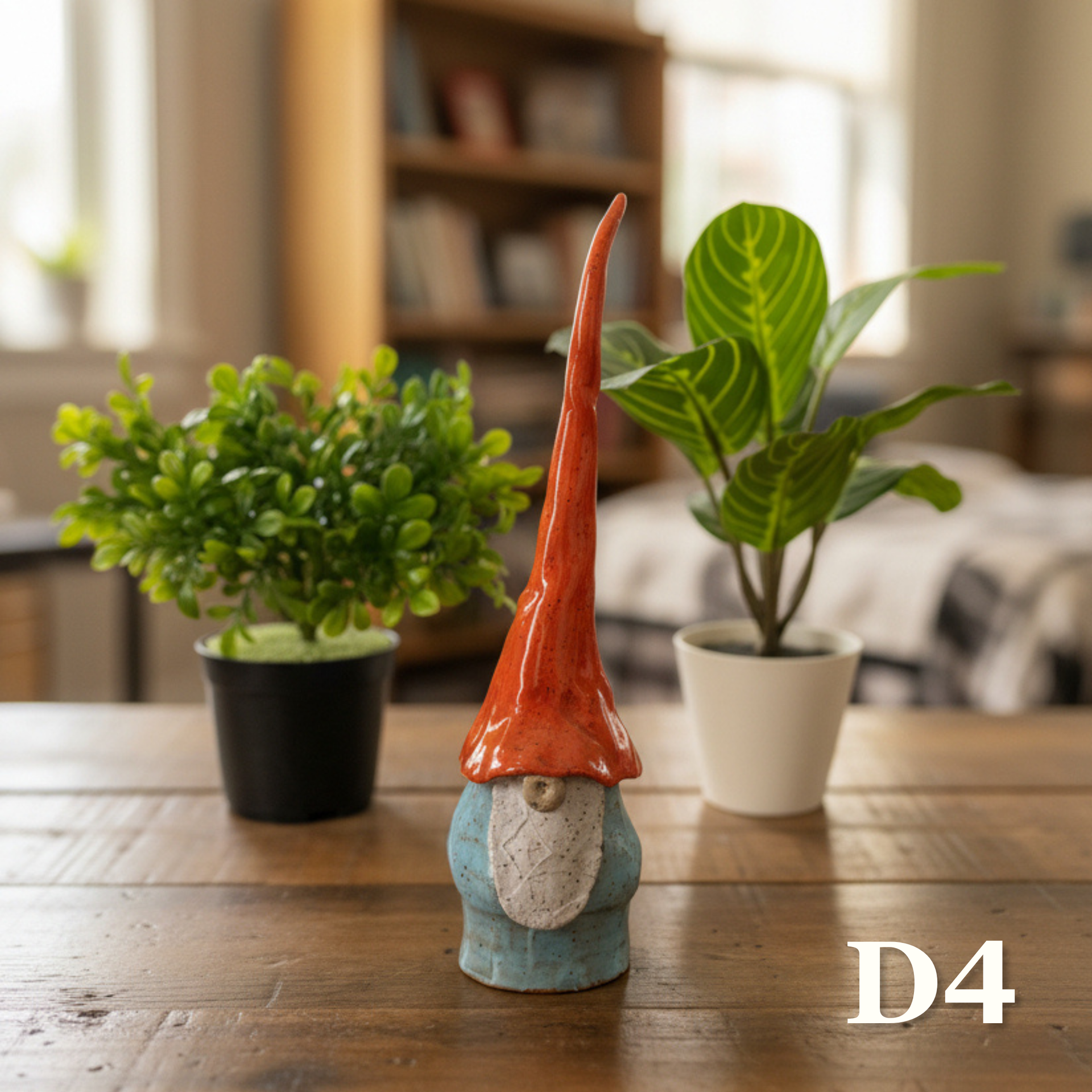 Gnomos de jardín de cerámica hechos a mano - Hombres