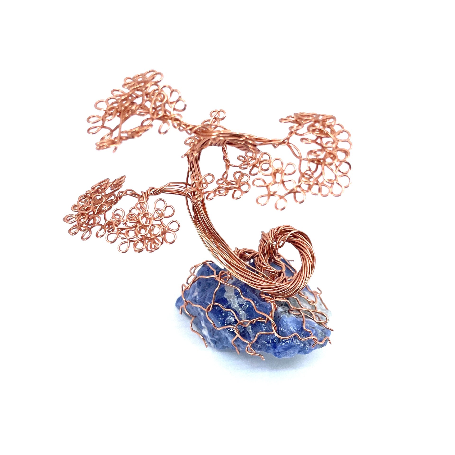 Mini Copper Bonsai Tree- Sodalite