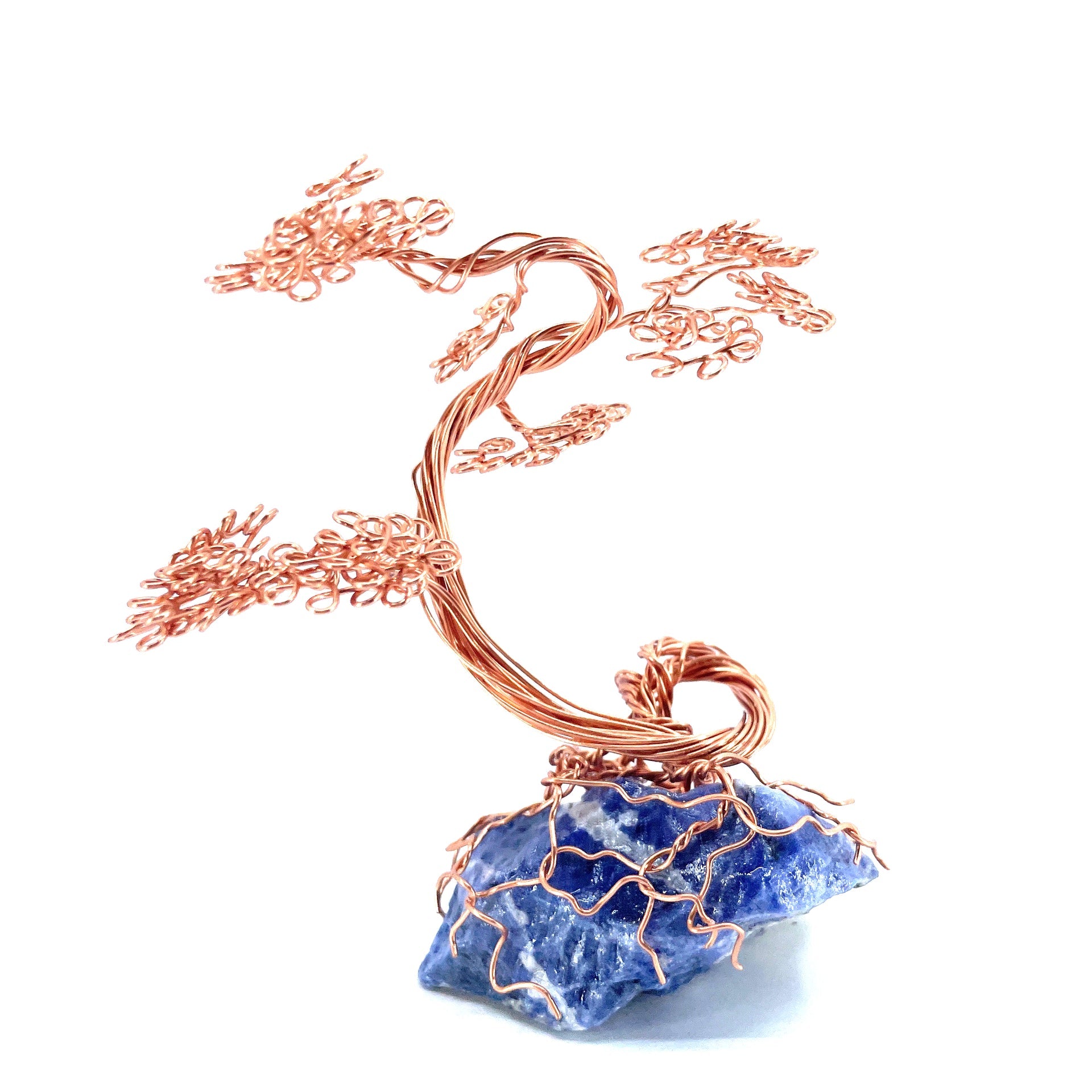 Mini Copper Bonsai Tree- Sodalite
