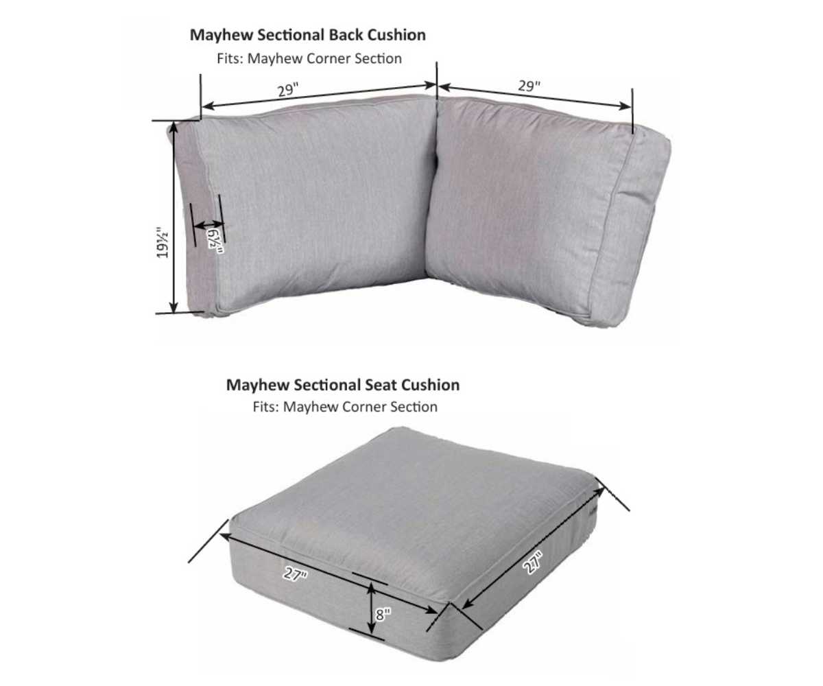 Mayhew Sectional Back & Seat Cushions