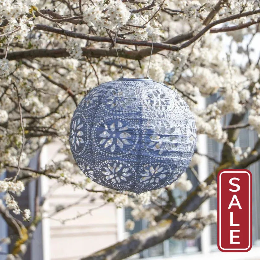 Stella Boho 12" Globe Solar Lantern