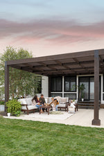 Pérgola de madera de viñedo
