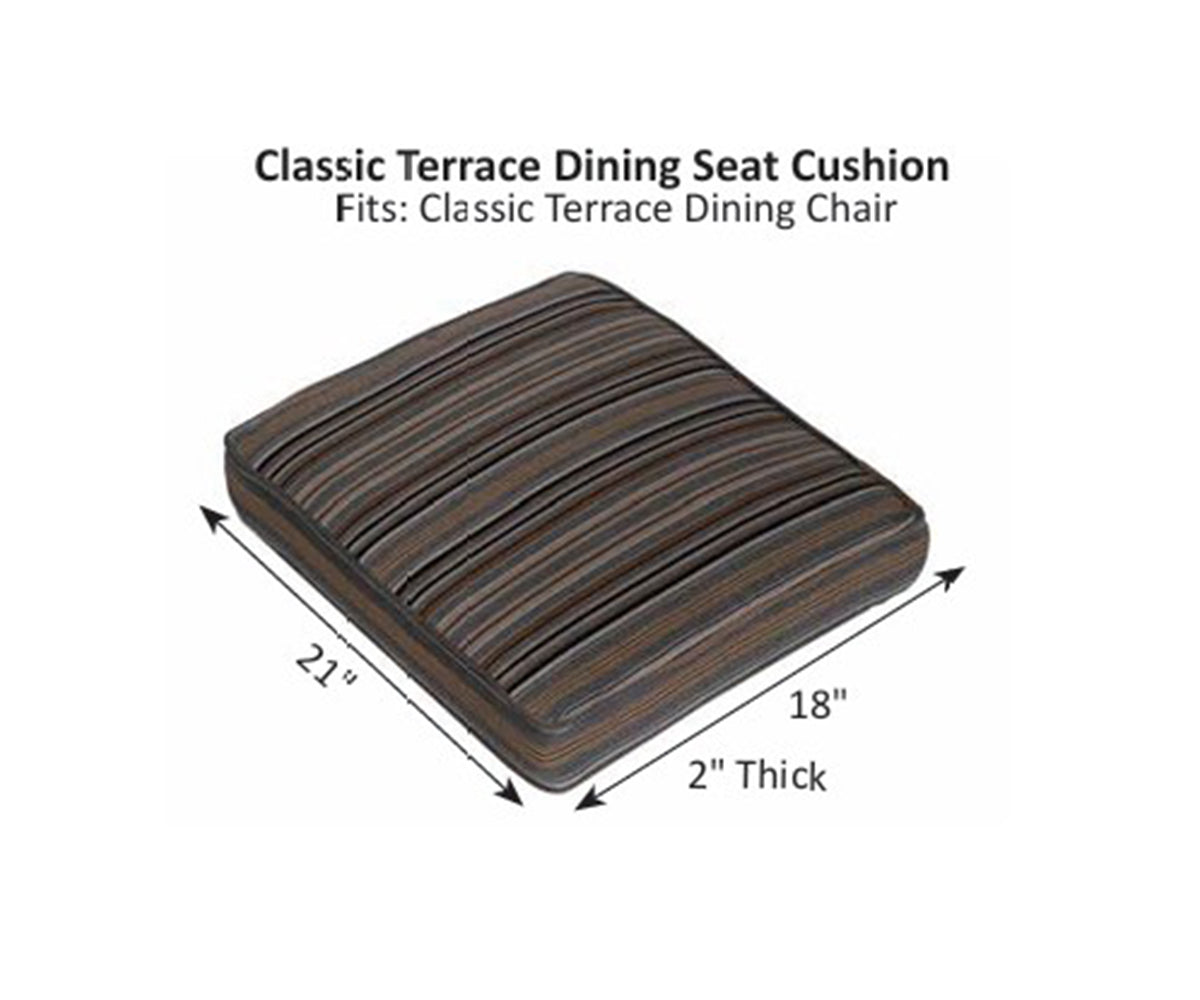 Classic Terrace Dining Chair Cushion