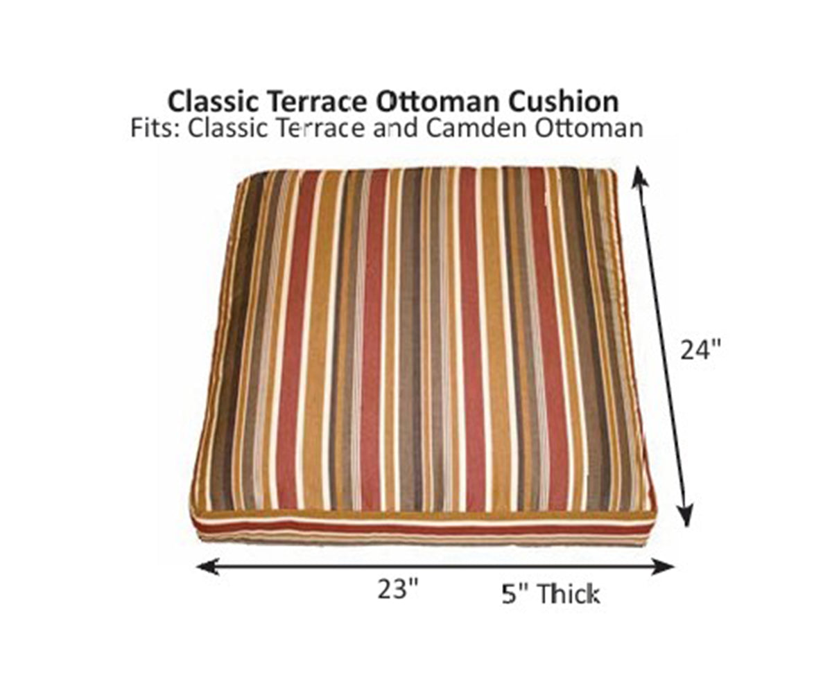 Classic Terrace Ottoman Cushion